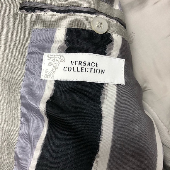 One of a kind Versace silver suit size EU48 (US38) - Picture 4 of 7